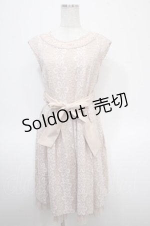 画像: axes femme / 花柄レースワンピース M アワピンク Y-25-04-26-057-AX-OP-SZ-ZY