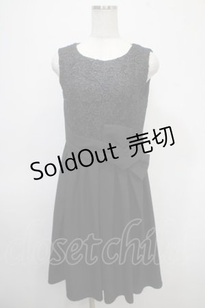画像: axes femme / レースドッキングワンピース M 黒 Y-25-04-26-058-AX-OP-SZ-ZI