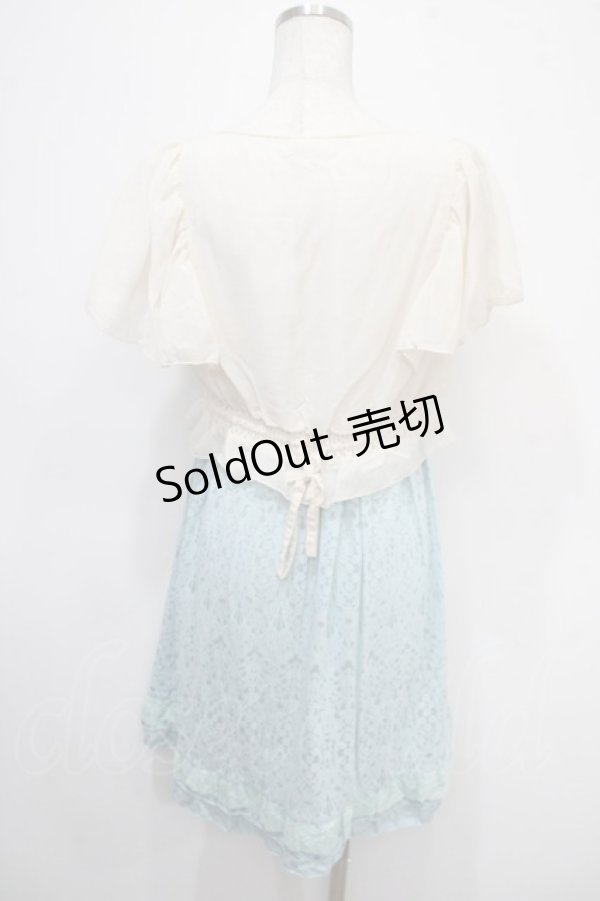 画像2: axes femme / ブラウスドッキングワンピース M サックス Y-25-04-26-061-AX-OP-SZ-ZI (2)