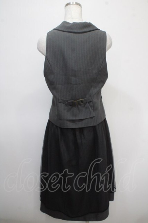 画像2: axes femme / 3WAYロングワンピース M グレー Y-25-04-26-065-AX-SK-SZ-ZY (2)