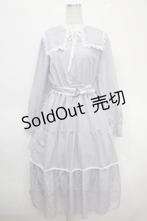 画像: axes femme / セーラー襟ティアードワンピース M ラベンダー Y-25-04-26-066-AX-OP-SZ-ZI