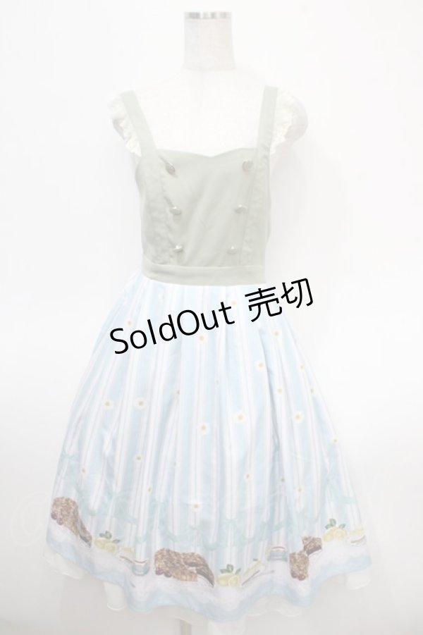 画像1: axes femme POETIQUE / ガトー・ドゥ・セゾンワンピース M サックス Y-25-04-26-069-AX-OP-SZ-ZI (1)