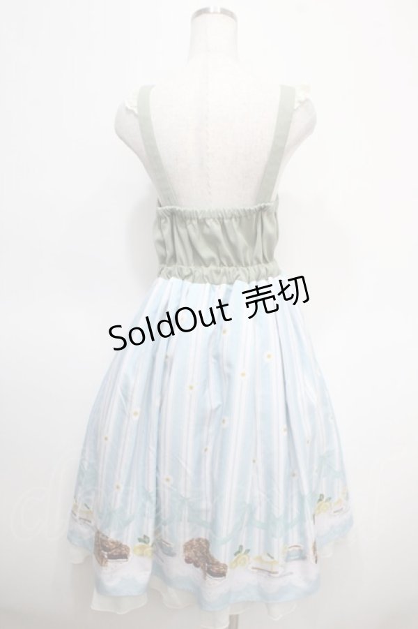 画像2: axes femme POETIQUE / ガトー・ドゥ・セゾンワンピース M サックス Y-25-04-26-069-AX-OP-SZ-ZI (2)