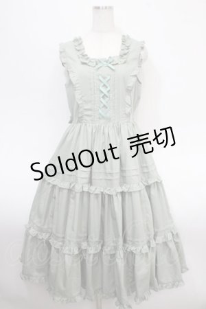 画像: Chalmiere / フリルロングジャンスカ M グリーン Y-25-04-26-078-LO-OP-SZ-ZY