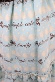 画像3: Emily Temple cute / ジョーゼットロゴ＆クリームワンピース  サックス Y-25-04-26-096-ET-OP-SZ-ZY (3)