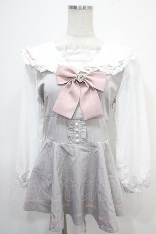 画像1: Pal elfy / セーラーコンビネゾン F グレー Y-25-04-26-099-LO-OP-SZ-ZY (1)