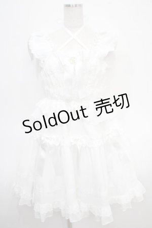 画像: BABY,THE STARS SHINE BRIGHT / Le lienジャンパースカート  オフ白 Y-25-04-26-110-BA-OP-SZ-ZY