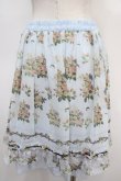 画像2: axes femme / 転写風ローズブーケスカート M ブルー Y-25-04-26-118-AX-SK-SZ-ZY (2)