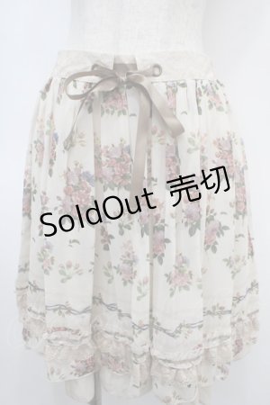 画像: axes femme / 転写風ローズブーケスカート M キナリ Y-25-04-26-120-AX-SK-SZ-ZI