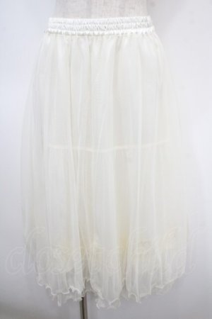 画像: axes femme / チュールミディスカート M キナリ Y-25-04-26-122-AX-SK-SZ-ZY