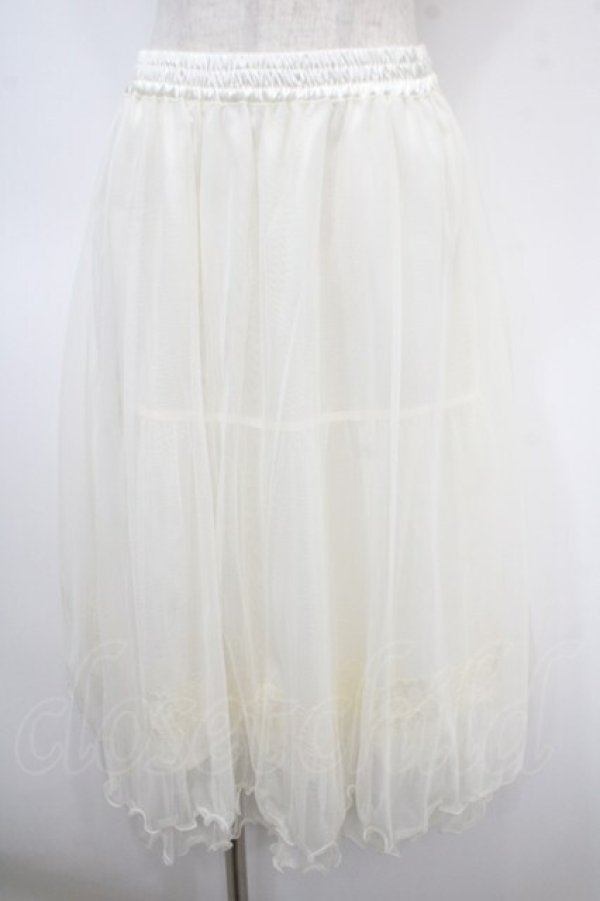 画像1: axes femme / チュールミディスカート M キナリ Y-25-04-26-122-AX-SK-SZ-ZY (1)
