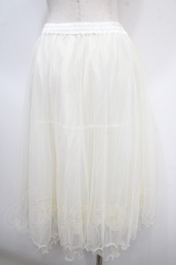画像2: axes femme / チュールミディスカート M キナリ Y-25-04-26-122-AX-SK-SZ-ZY (2)