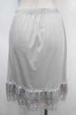画像2: axes femme / はしごレース使いペチスカート M グレー Y-25-04-26-126-AX-SK-SZ-ZY (2)
