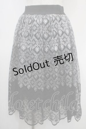 画像: axes femme / グラデーションレーススカート M 黒 Y-25-04-26-129-AX-SK-SZ-ZI