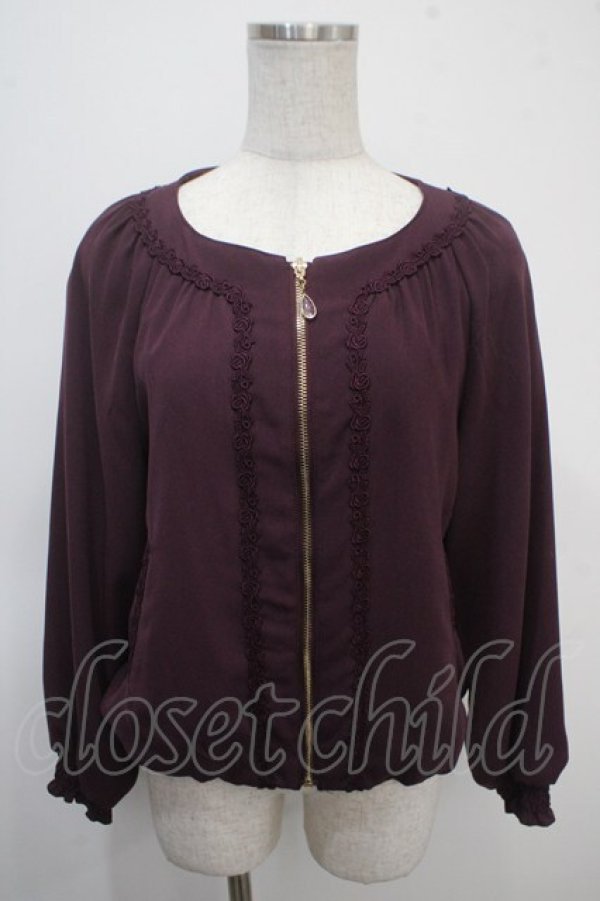 画像1: axes femme / 裾バルーンブルゾン M パープル Y-25-04-26-026-AX-TO-SZ-ZI (1)