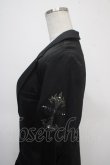 画像3: Ozz Croce / 刺繍入り袖ギャザージャケット  黒 Y-25-04-26-031-OO-JA-SZ-ZY (3)