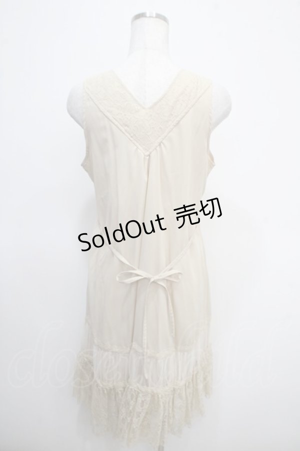画像2: axes femme / ビジューｘレースワンピース M キナリ Y-25-04-26-038-AX-OP-SZ-ZY (2)