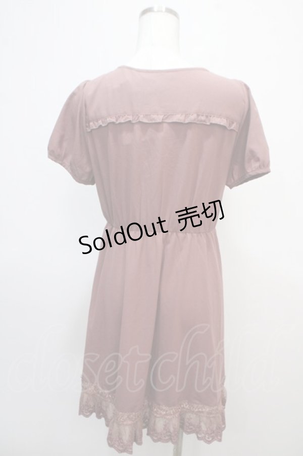 画像2: axes femme / はしごレース使い重ね着チュニック M アワピンク Y-25-04-28-008-AX-TO-SZ-ZY (2)