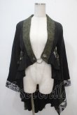 画像1: Qutie Frash / 着物ロングカーデ  黒×緑 Y-25-04-28-061-QU-JA-SZ-ZY (1)