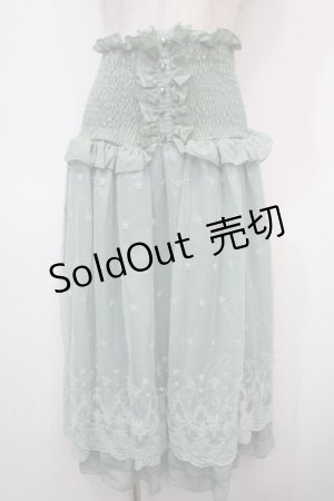 画像: axes femme / レーシー２WAYスカート M ミント Y-25-04-28-072-AX-SK-SZ-ZY