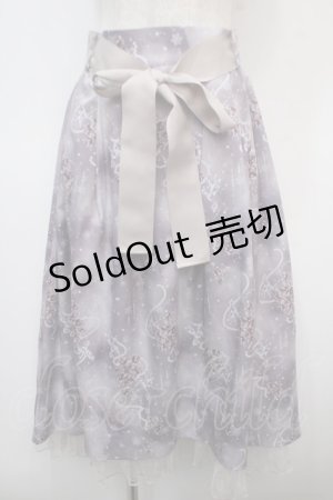 画像: axes femme / アイスローズ柄スカート F ピンク Y-25-04-28-074-AX-SK-SZ-ZY