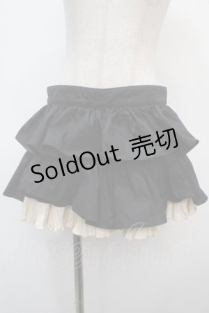 画像: Na+H / フリルスカート  黒 Y-25-04-28-085-PU-SK-SZ-ZY