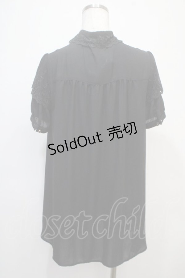 画像2: axes femme POETIQUE / チュニックブラウス M 黒 Y-25-04-28-012-AX-BL-SZ-ZY (2)