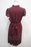 画像2: axes femme / ドレスワンピース M ワイン Y-25-04-28-022-AX-OP-SZ-ZY (2)