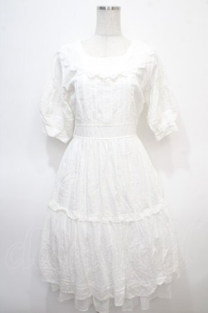 画像: axes femme POETIQUE / コットンドーリーワンピース  白 Y-25-04-28-024-AX-OP-SZ-ZY