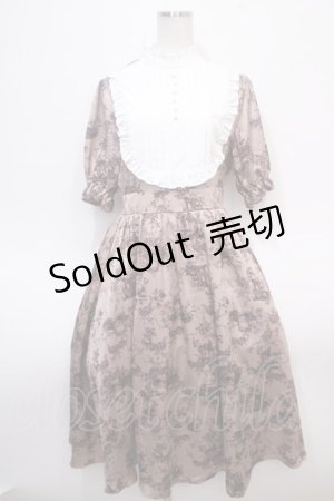 画像: m petit by misako / トワルドジュイワンピース M 中桃 Y-25-04-28-028-LO-OP-SZ-ZY