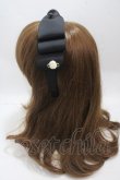 画像2: m petit by misako / NINA'sコラボ AM*NIリボンカチューシャ  中黒 Y-25-04-30-050-LO-AC-SZ-ZY (2)