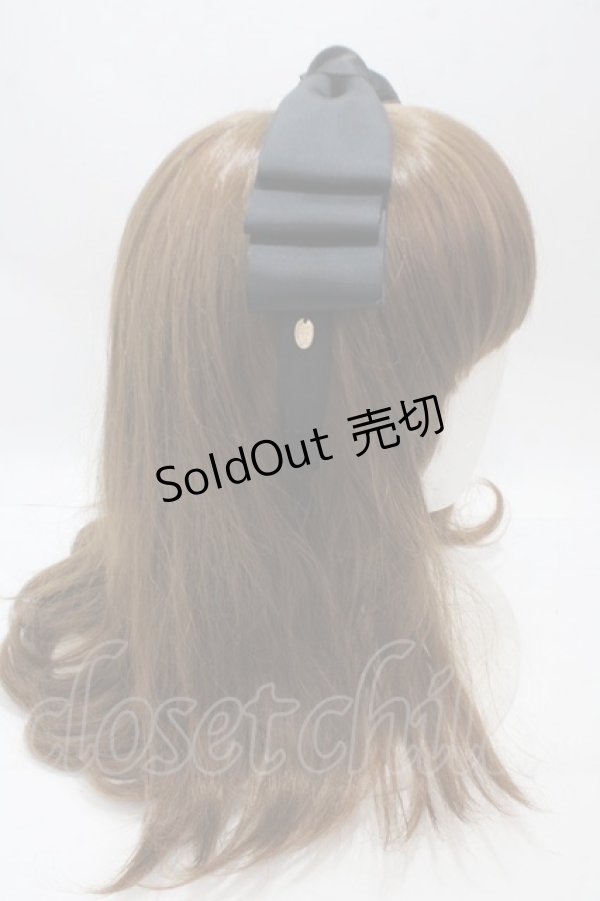 画像3: m petit by misako / NINA'sコラボ AM*NIリボンカチューシャ  中黒 Y-25-04-30-050-LO-AC-SZ-ZT422F004 (3)