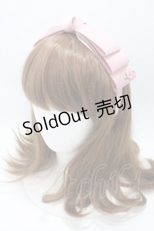 画像: m petit by misako / NINA'sコラボ AM*NIリボンカチューシャ  中桃 Y-25-04-30-051-LO-AC-SZ-ZT422F002
