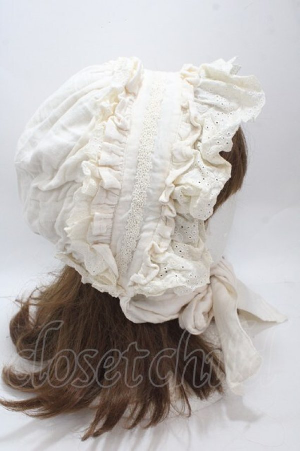 画像3: Victorian maiden / ハーベストレーシーボンネット  シュガー Y-25-04-30-054-CL-AC-SZ-ZY (3)