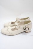 画像2: m petit by misako / リボンストラップパンプス L 中白 Y-25-04-30-058-LO-SH-SZ-ZY (2)