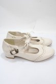 画像4: m petit by misako / リボンストラップパンプス L 中白 Y-25-04-30-058-LO-SH-SZ-ZY (4)