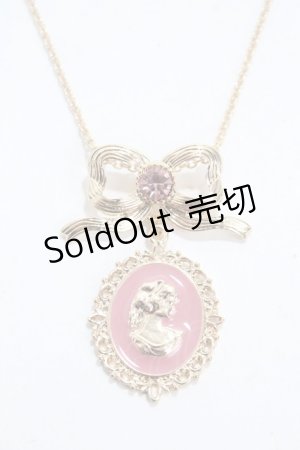 画像: m petit by misako / AM*NIリボンネックレス  中桃 Y-25-04-30-009-LO-AC-SZ-ZY