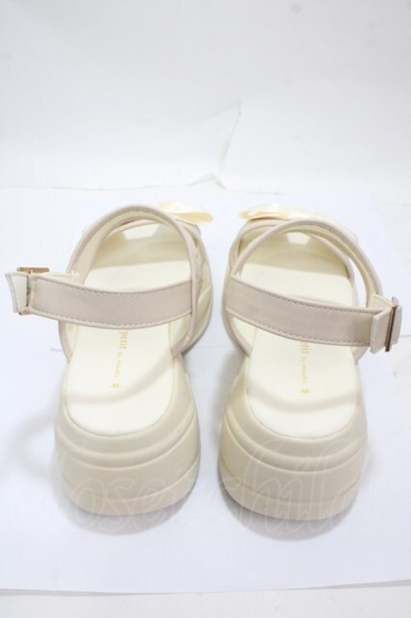 画像3: m petit by misako / リボンスニーカーサンダル M 中白 Y-25-04-30-061-LO-SH-SZ-ZY (3)