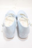 画像3: Sheep Puff / ロゴプリントリボンパンプス 38 サックス Y-25-04-30-063-LO-SH-SZ-ZY (3)