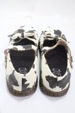 画像3: Sheep Puff / アニマル柄シューズ 38 オフ×黒 Y-25-04-30-064-LO-SH-SZ-ZY (3)