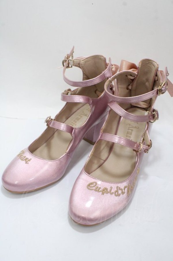 画像1: Elf Armoire / Patent Faux Leather Shoes 38 ピンク Y-25-04-30-065-LO-SH-SZ-ZY (1)
