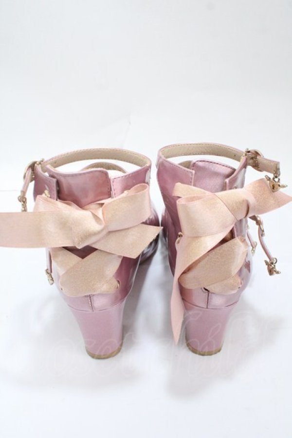 画像3: Elf Armoire / Patent Faux Leather Shoes 38 ピンク Y-25-04-30-065-LO-SH-SZ-ZY (3)