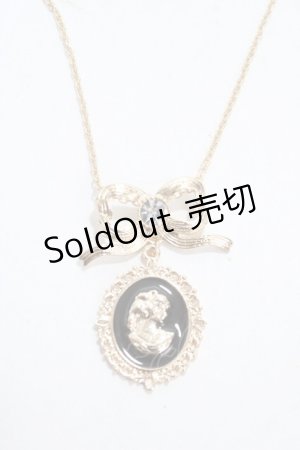 画像: m petit by misako / AMフラワーネックレス  中黒 Y-25-04-30-010-LO-AC-SZ-ZY