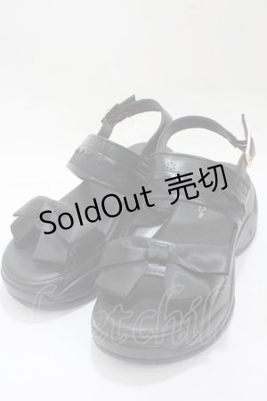 画像: m petit by misako / リボンスニーカーサンダル M 中黒 Y-25-04-30-066-LO-SH-SZ-ZY