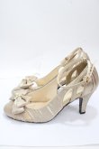画像2: axes femme / PTパールベルトパンプス M ベージュ Y-25-04-30-068-AX-SH-SZ-ZY (2)