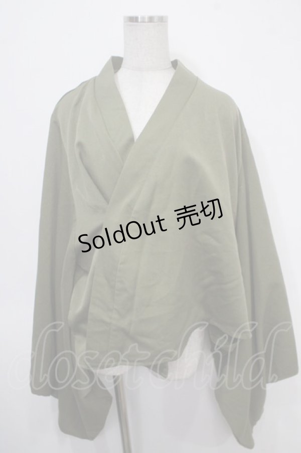 画像1: 【SALE】Favorite / カラバリで楽しむ和洋折衷シンプル和トップス M グリーン Y-25-04-30-078-LO-TO-SZ-ZT372 (1)