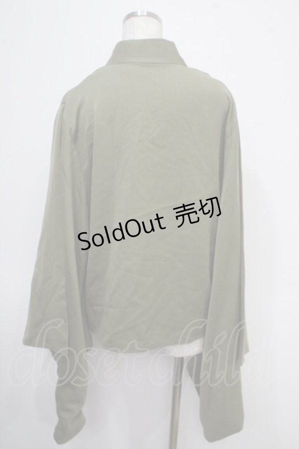 画像2: 【SALE】Favorite / カラバリで楽しむ和洋折衷シンプル和トップス M グリーン Y-25-04-30-078-LO-TO-SZ-ZT372 (2)