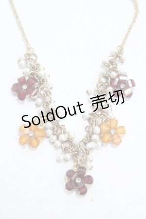 画像: axes femme / お花モチーフネックレス  ゴールド Y-25-04-30-012-AX-AC-SZ-ZY