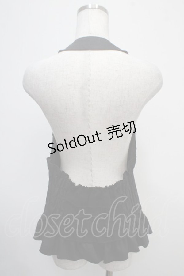 画像2: axes femme / バックティアードベスト M 黒 Y-25-04-30-093-AX-TO-SZ-ZY (2)