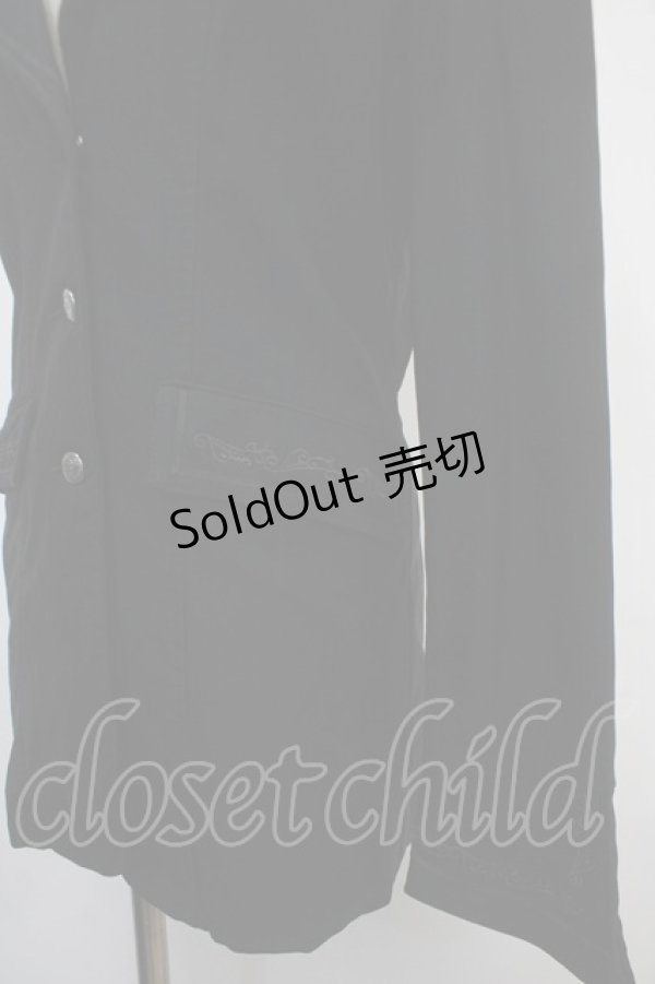 画像3: 【SALE】Ozz oneste / 刺繍入りジャケット  黒 Y-25-04-30-094-OO-JA-SZ-ZT200 (3)